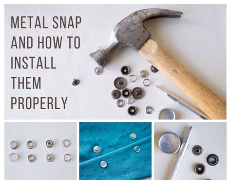 how to uninsert metal snaps in fabric|metal snaps installation.